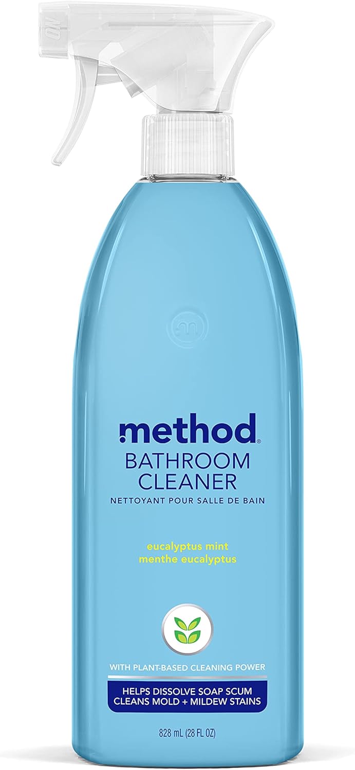 Method Bathroom Cleaner. Removes Mold + Mildew Stains. Eucalyptus Mint. 28 Fl Oz (Pack of 4)